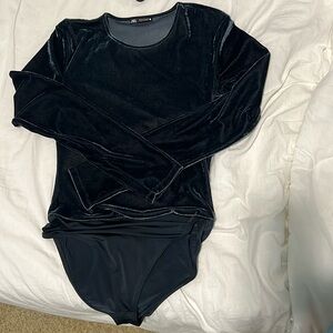 Zara Navy Blue Long Sleeve Bodysuit